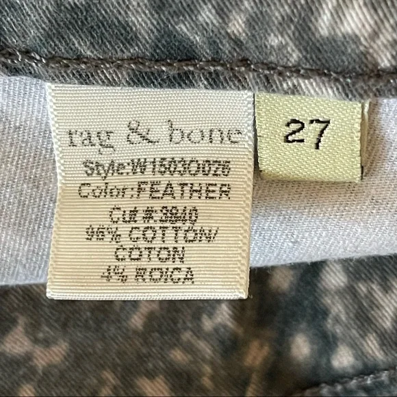Rag & Bone Feather Jean Leggings Size 27 EUC - Picture 8 of 10